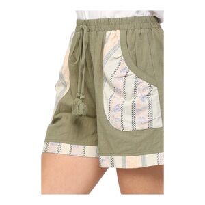 ARTISAN COAST SAGE MIXED PRINT SHORTS